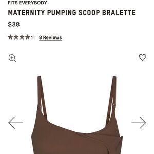 SKIMS Maternity Pumping Bralette - Chocolate